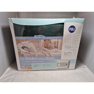 💥 Vintage Sunbeam Blanket With A Brain Full Electric Blanket NEW Sealed